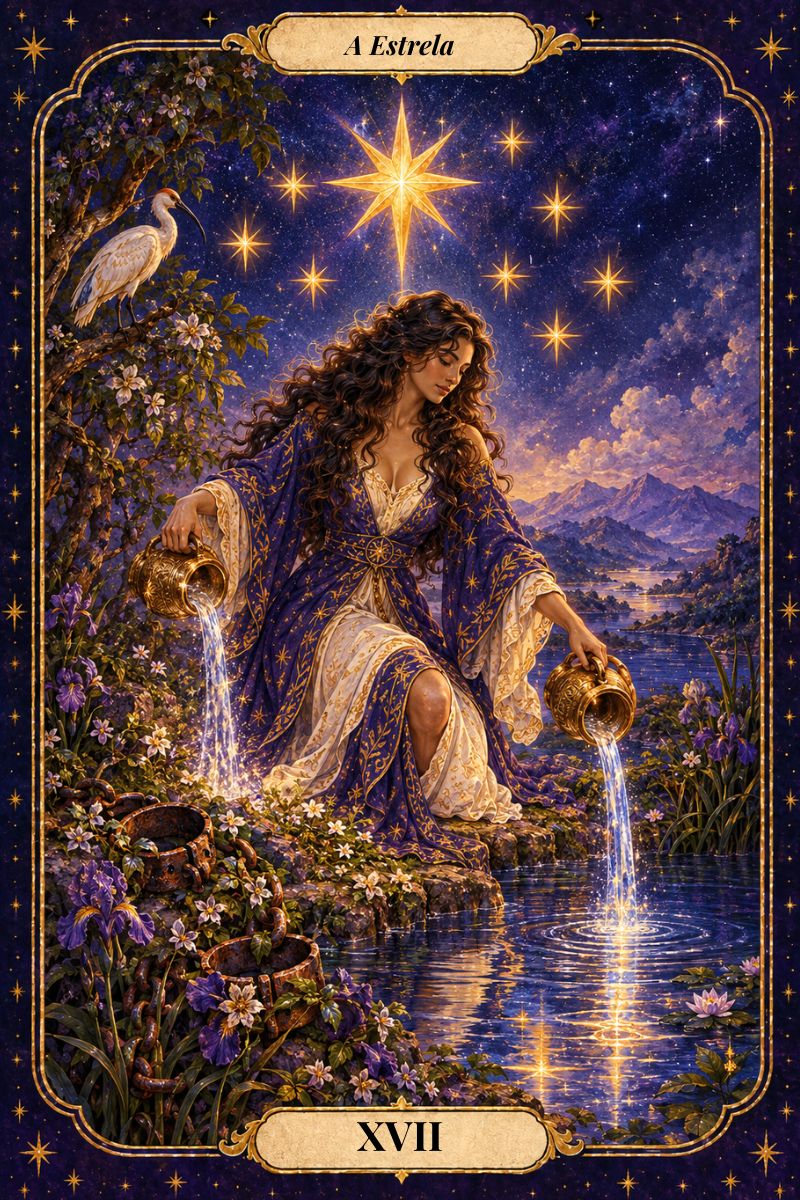 A Estrela, arcano XVII do Tarot da Libertação: esperança e cura