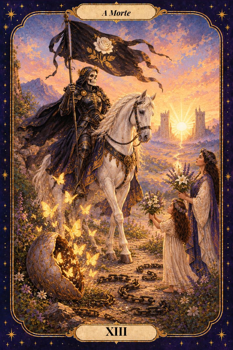 A Morte, arcano XIII do Tarot da Libertação: transformação