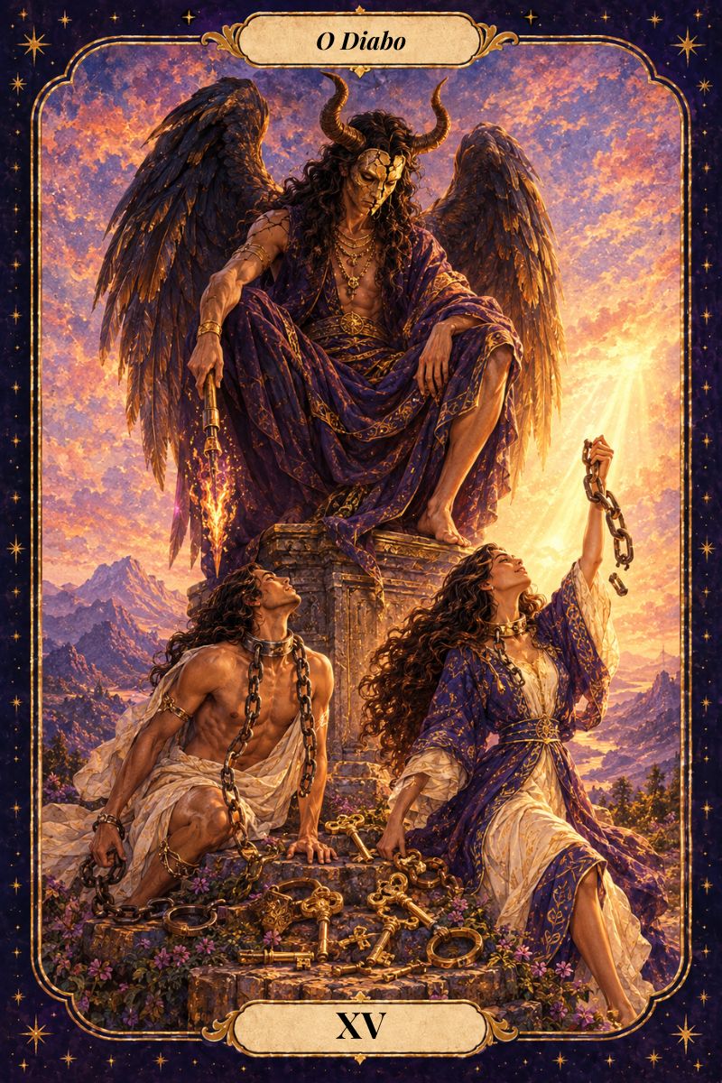 O Diabo, arcano XV do Tarot da Libertação: padrões e apegos