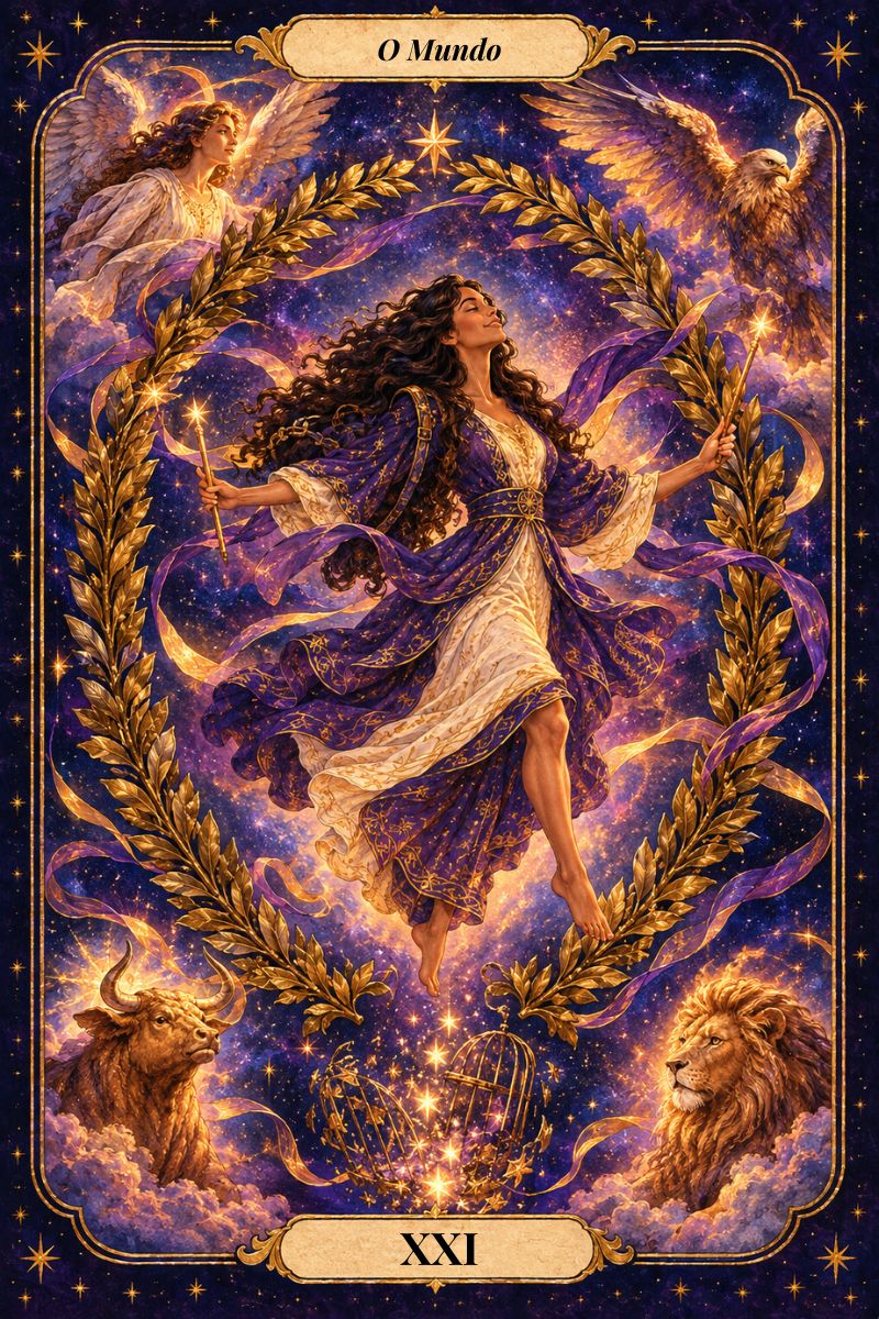 O Mundo, arcano XXI do Tarot da Libertação: realização e plenitude