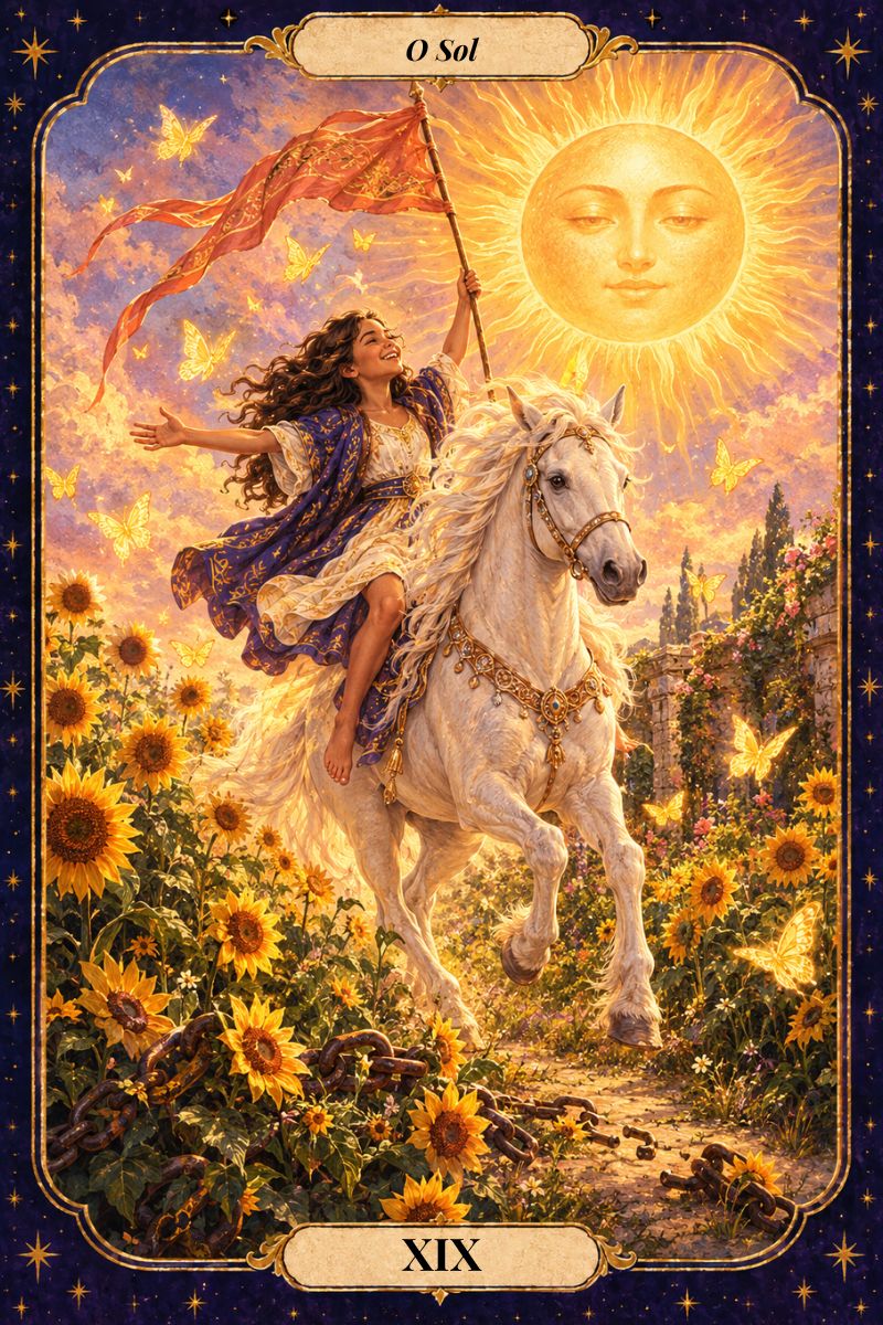 O Sol, arcano XIX do Tarot da Libertação: alegria e vitalidade